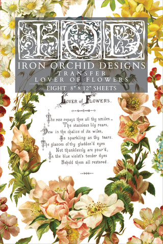 Lover of Flowers IOD Decor Transfer™ Pad *NEW*