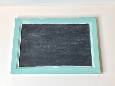 Turquoise Blue Chalkboard