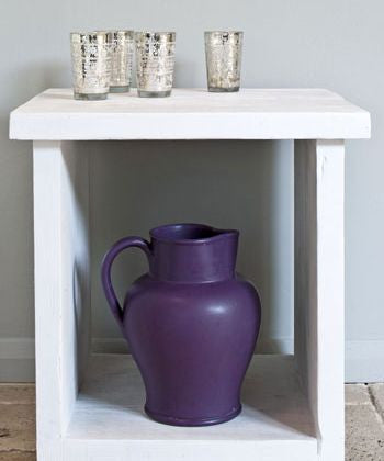 Table in Pure White Chalk Paint™ by Annie Sloan.