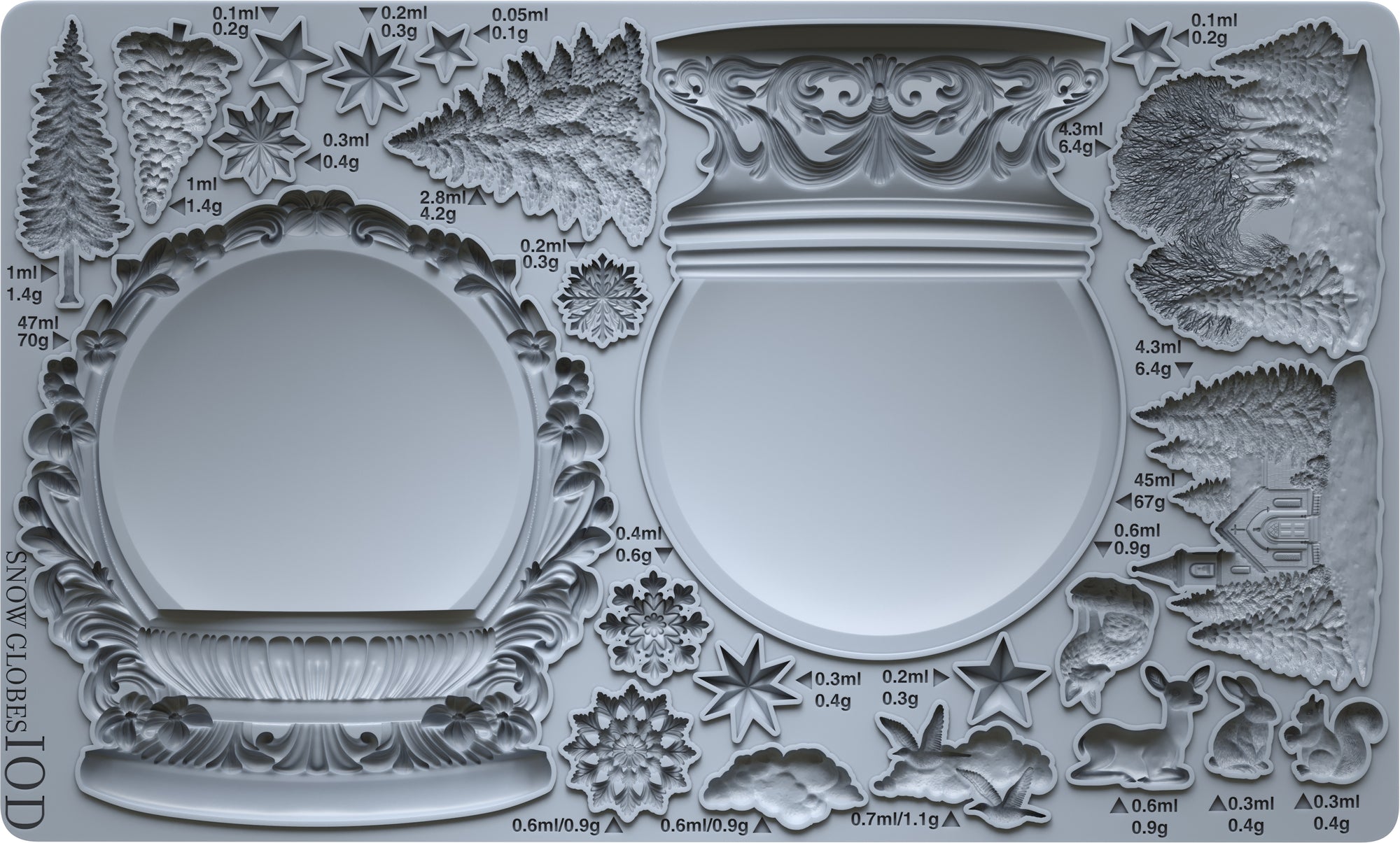 Snow Globes IOD Mould *NEW*
