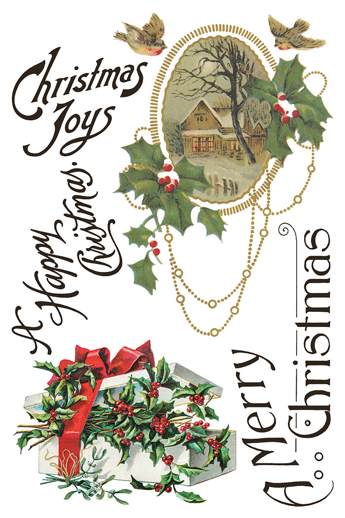 Christmas Joy IOD Decor Transfer *NEW*