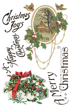 Christmas Joy IOD Decor Transfer *NEW*