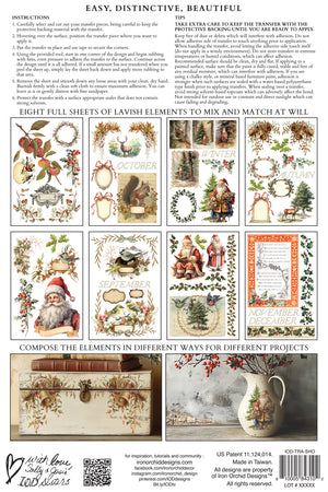 Santa's Hollow IOD Decor Transfer *NEW*