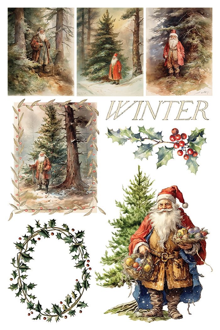 Santa's Hollow IOD Decor Transfer *NEW*