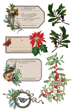 Winter Botanist IOD Decor Transfer *NEW*