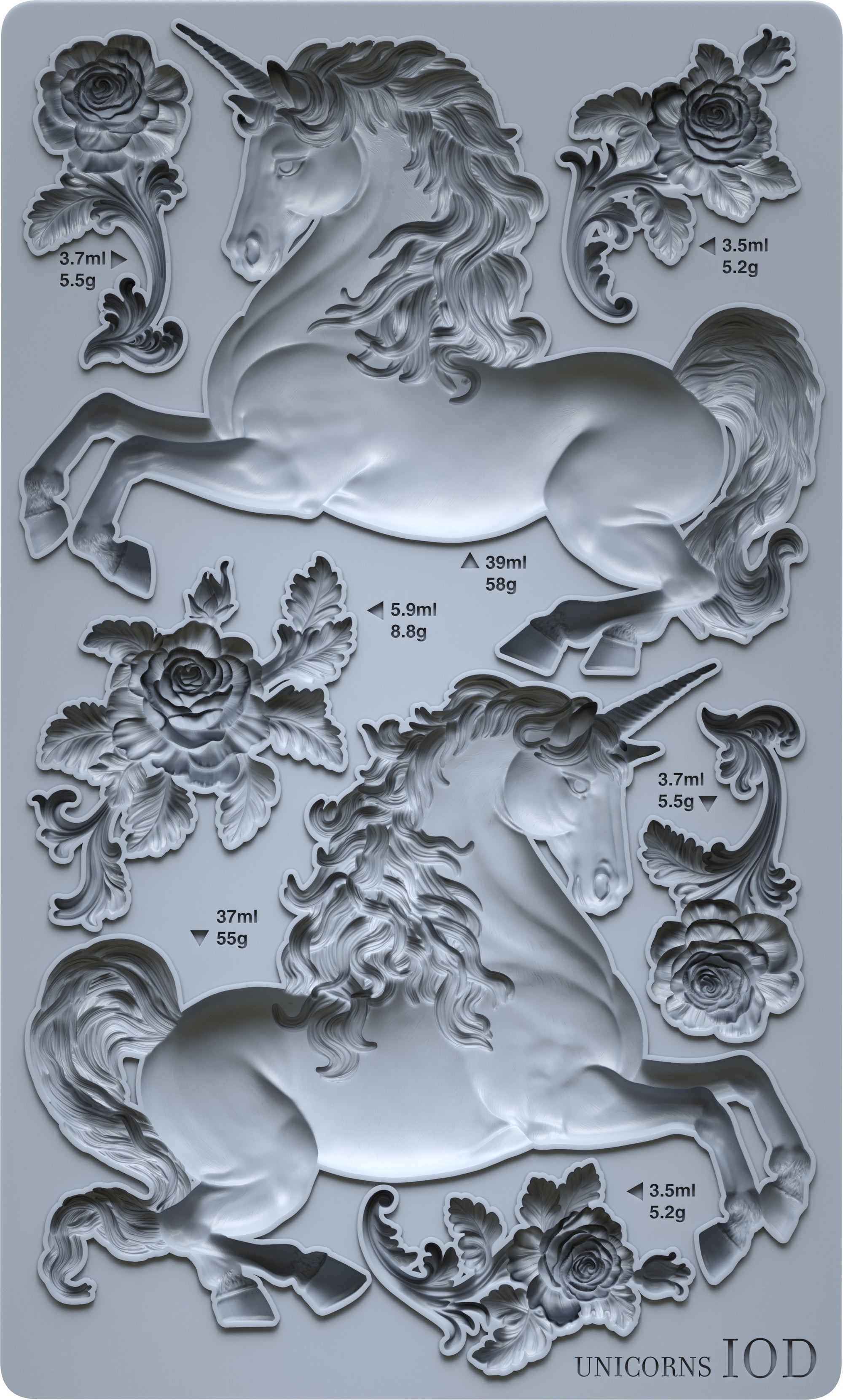 Unicorns IOD Mould *NEW*
