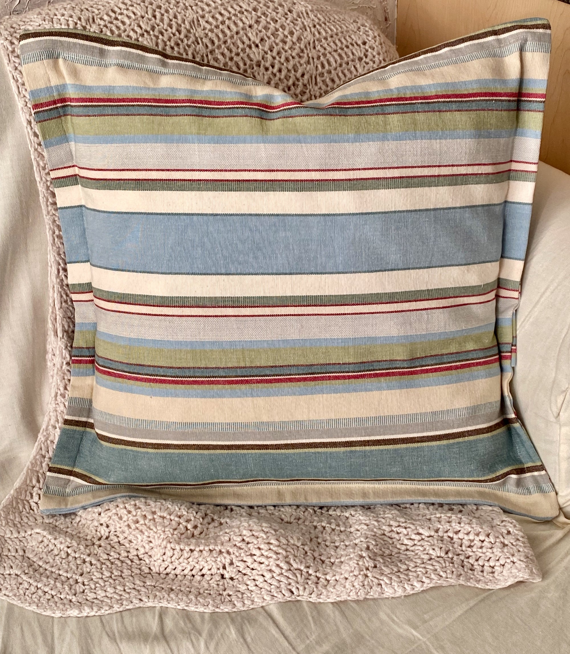 Country Stripes Pillow Cover