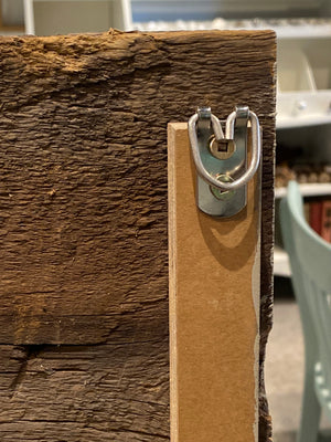 Custom Made Pegboard Display with Wood Top