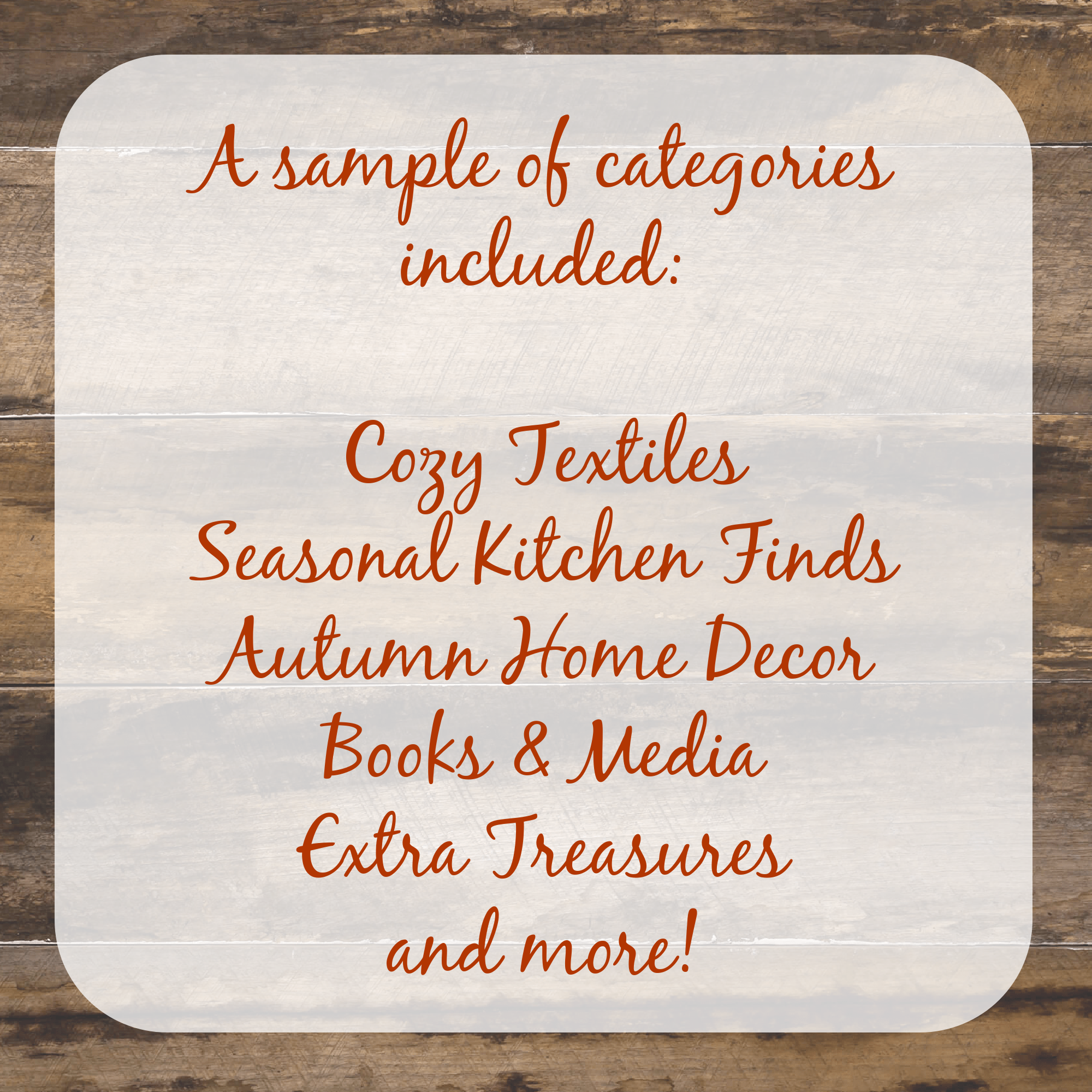 Fall Thrifting Checklist
