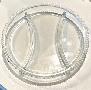 3 Part Glass Relish Dish