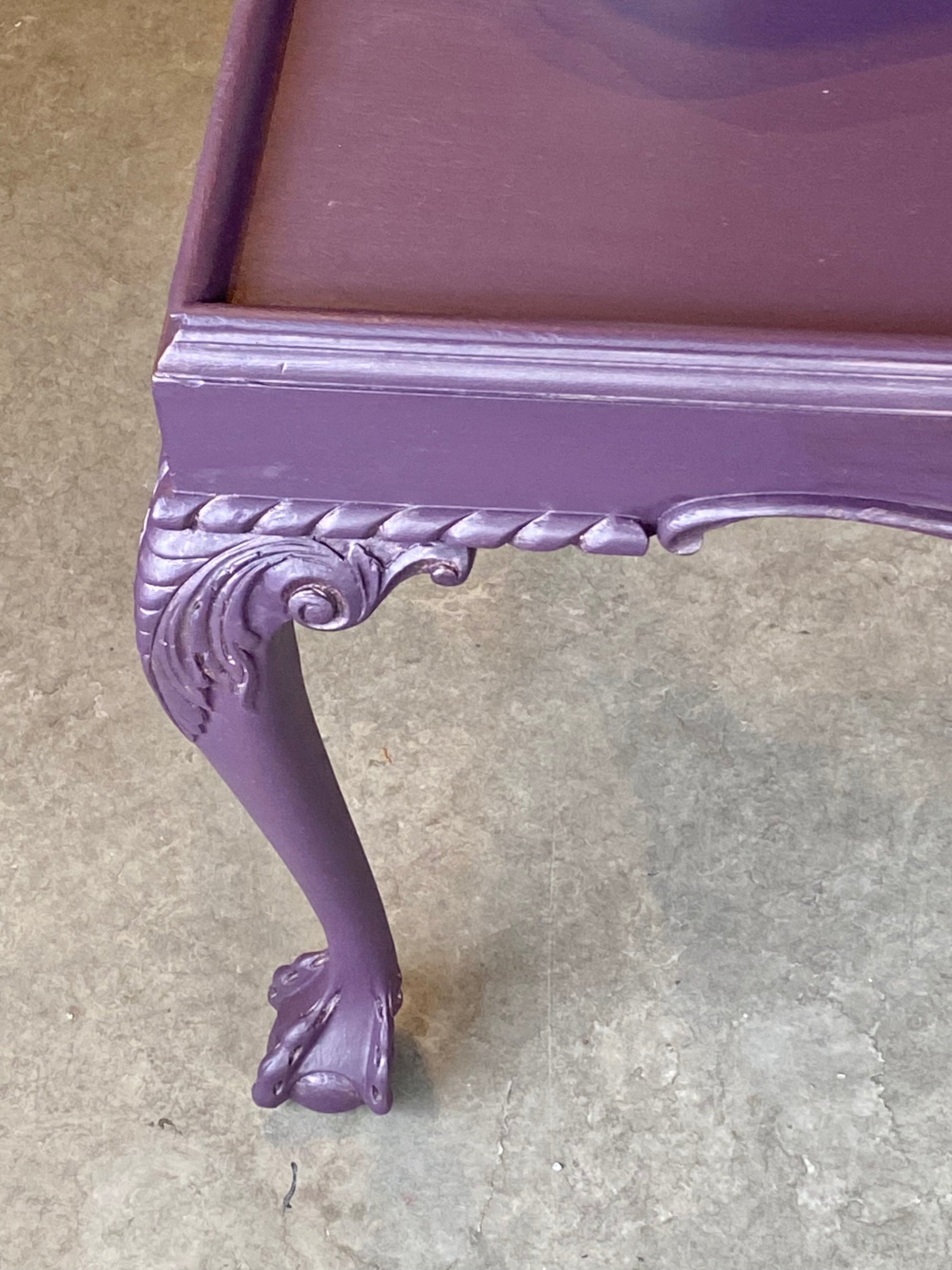 Luxurious Deep Purple Coffee Table