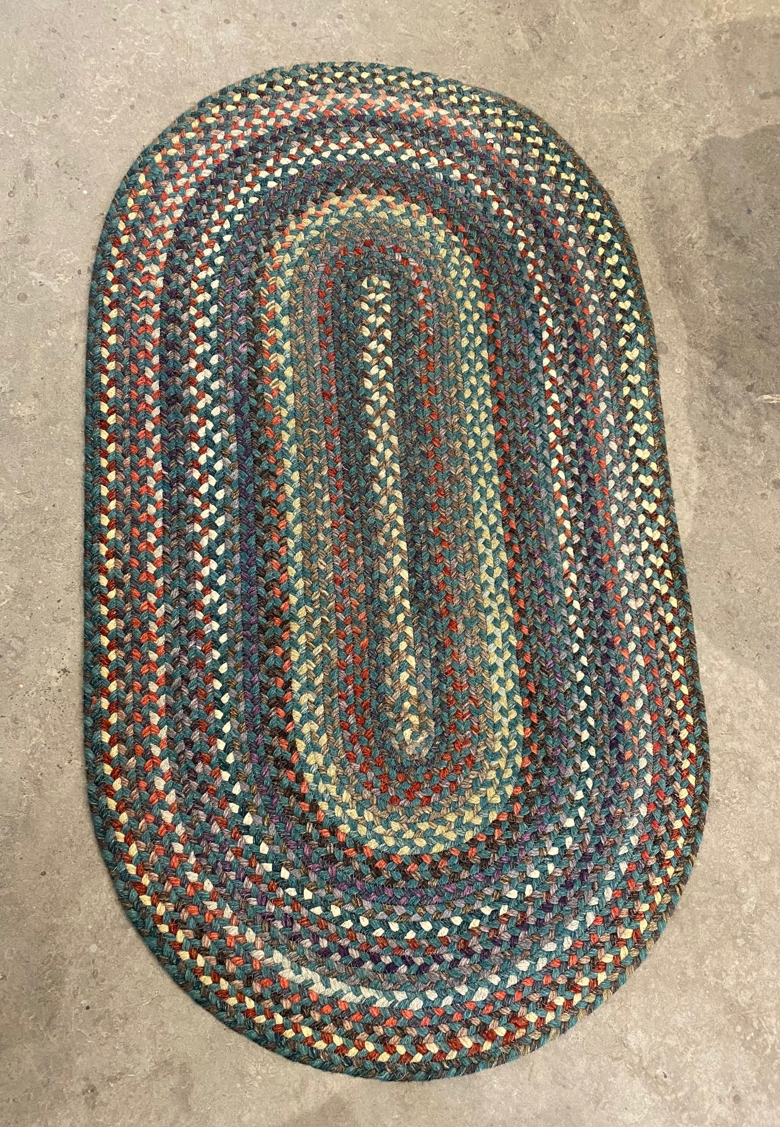 Braided Wool Oval Rug