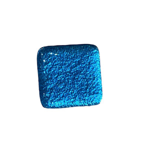 Shimmery Aquamarine Square Knob