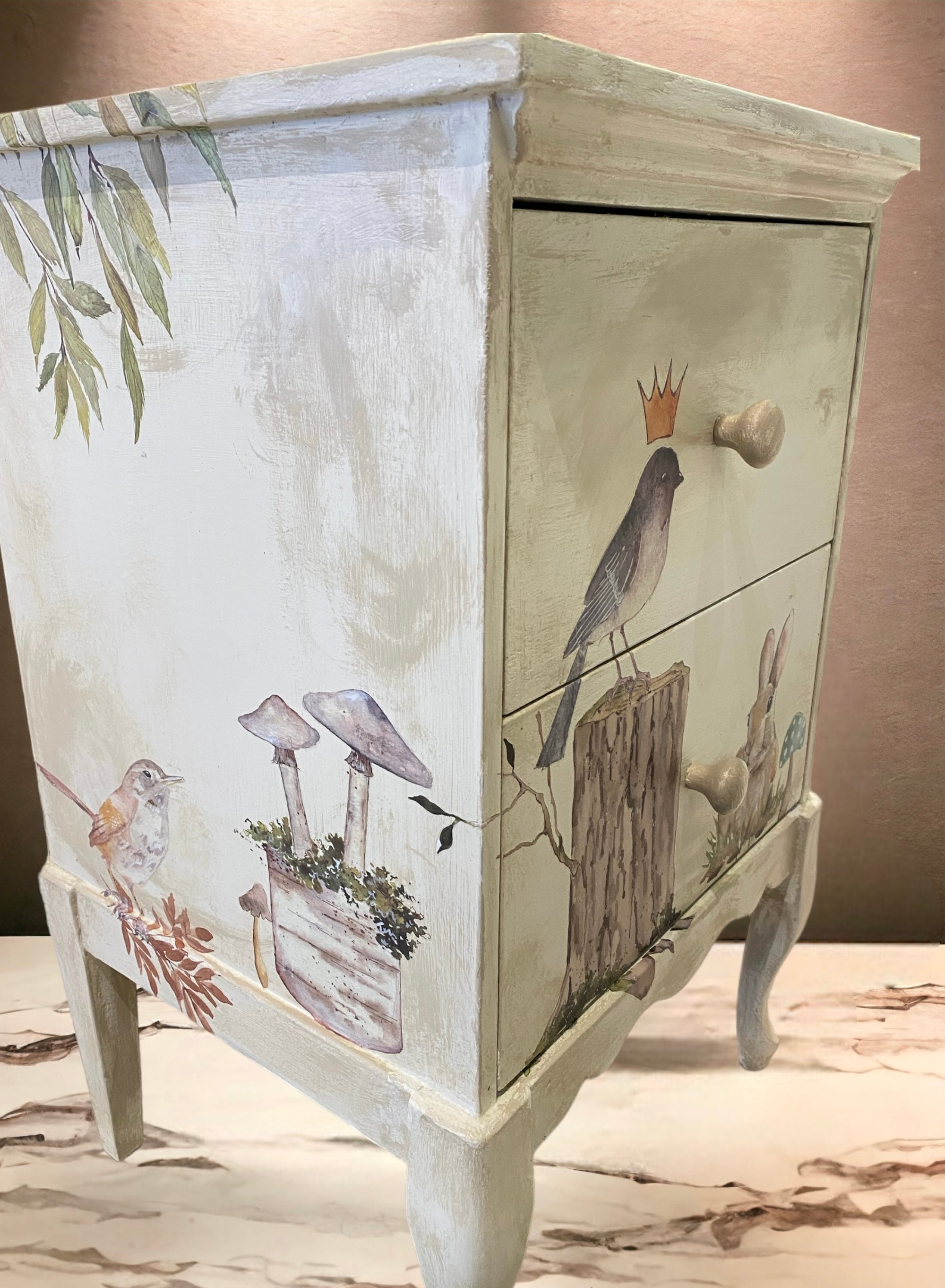 Woodland Creatures Bedside Table