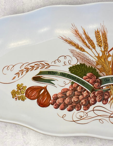 Vintage Thanksgiving Melamine Platter
