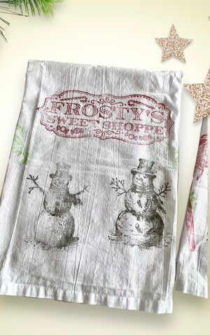 Stamped Holiday Tea Towels Workshop (In-Person)