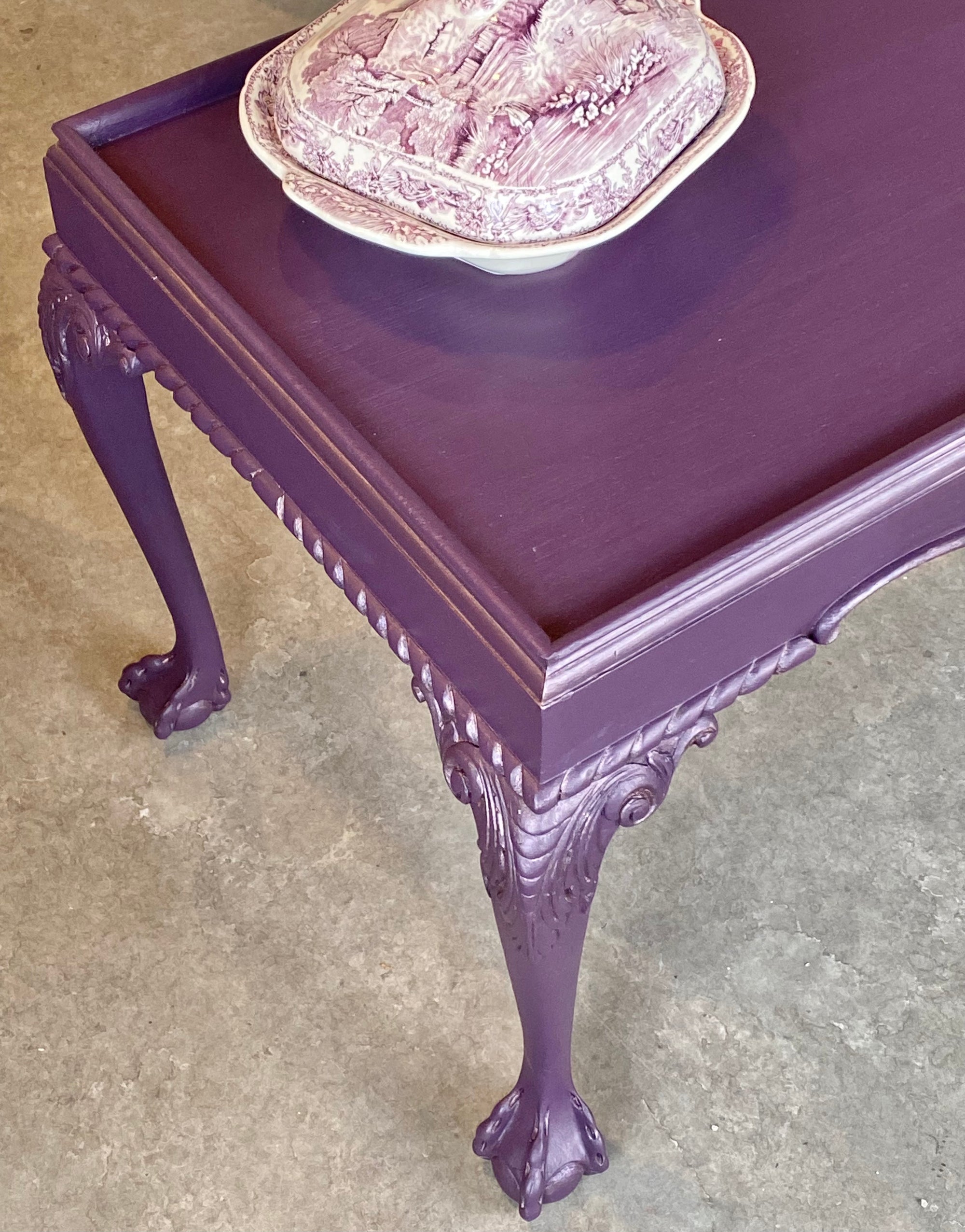 Luxurious Deep Purple Coffee Table