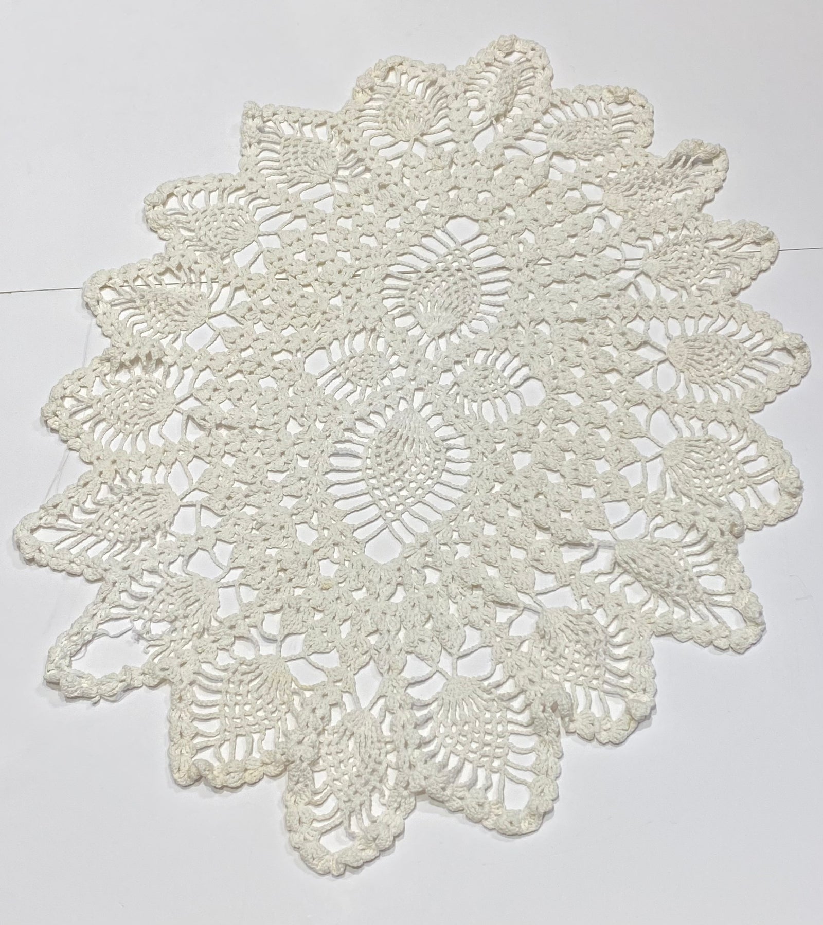 Large Handmade Oval Doily