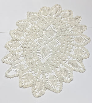 Large Handmade Oval Doily