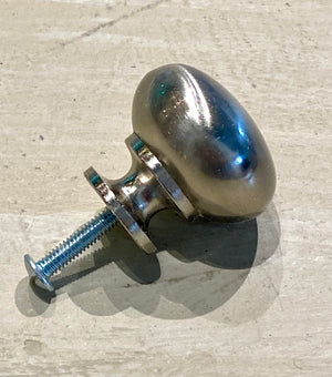 Smooth Silver Knob