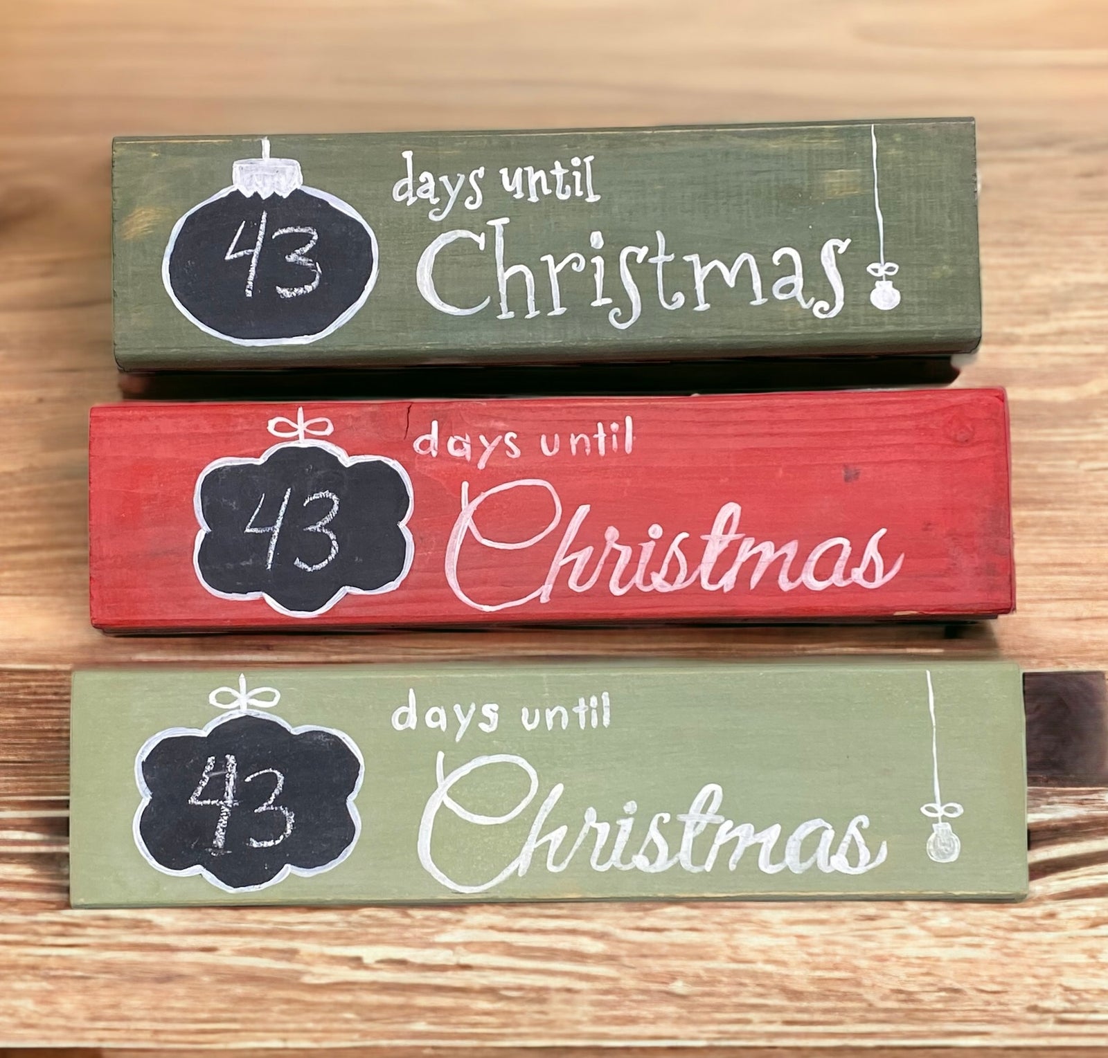 Count Down to Christmas Sign