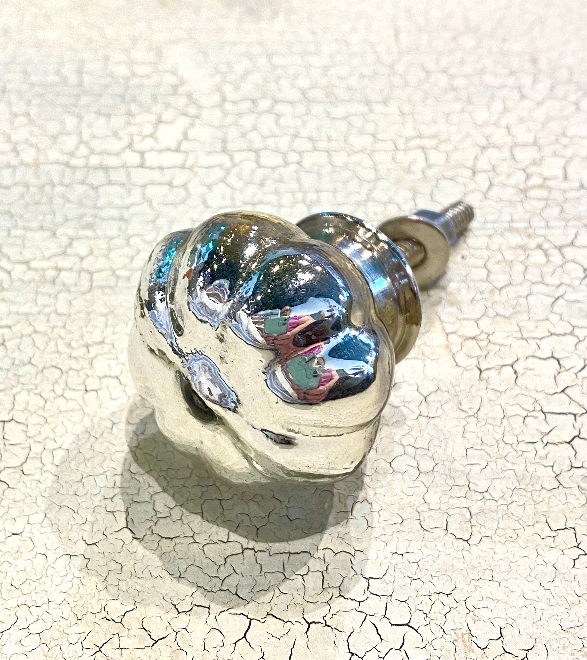 Silver Flower Knob