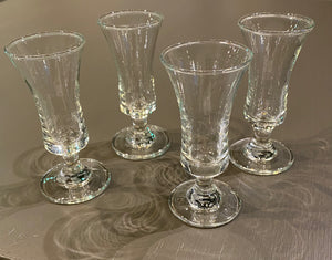 Set of 4 Vintage Cordial Glasses