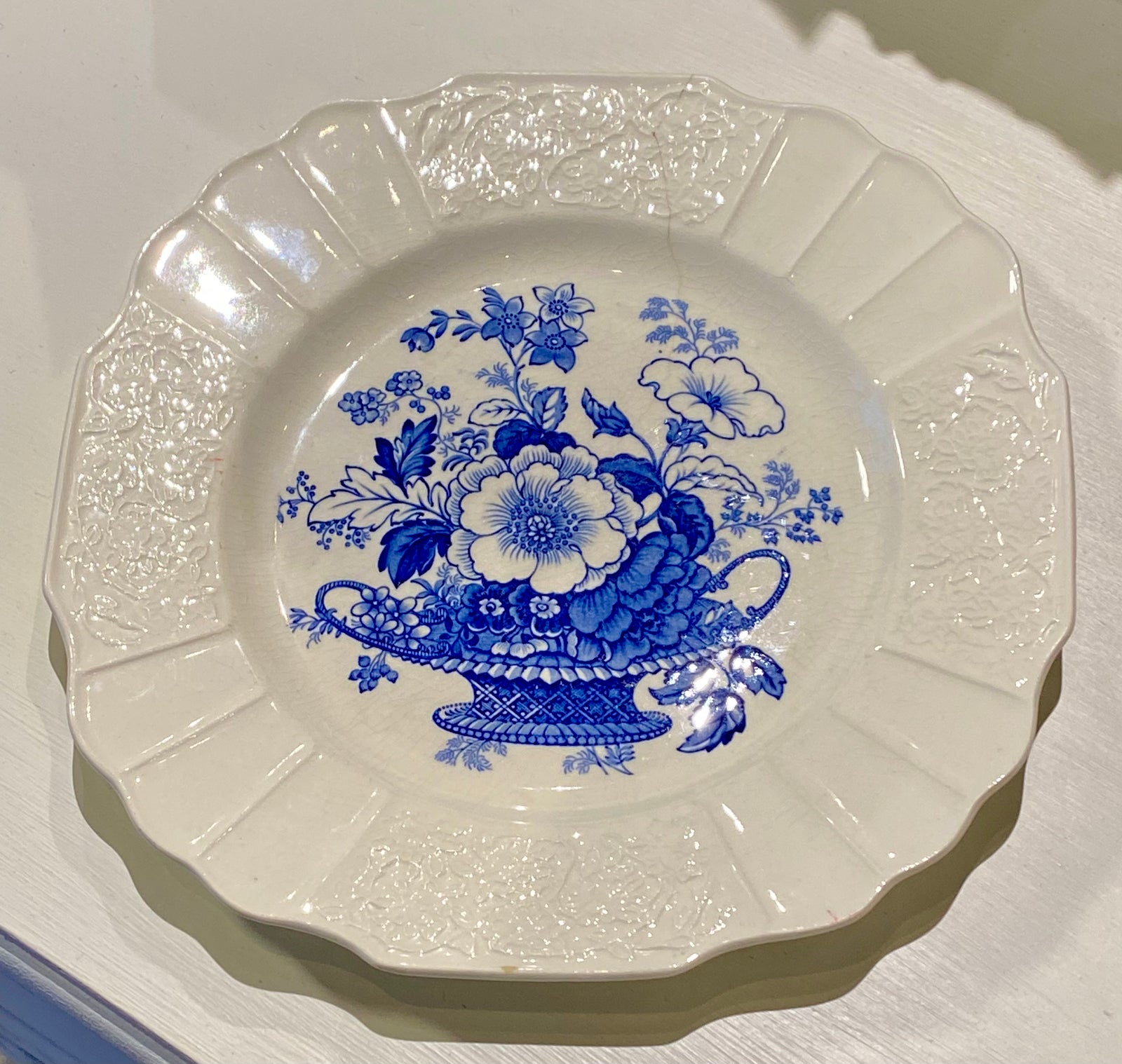 Myott Son & Co Bonnie Dundee Spray Blue Floral Plate