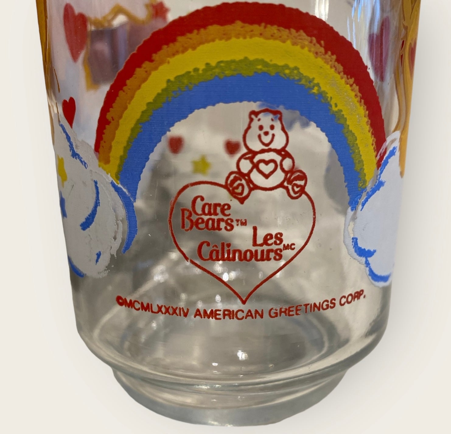 Retro Care Bears Drinking Glass