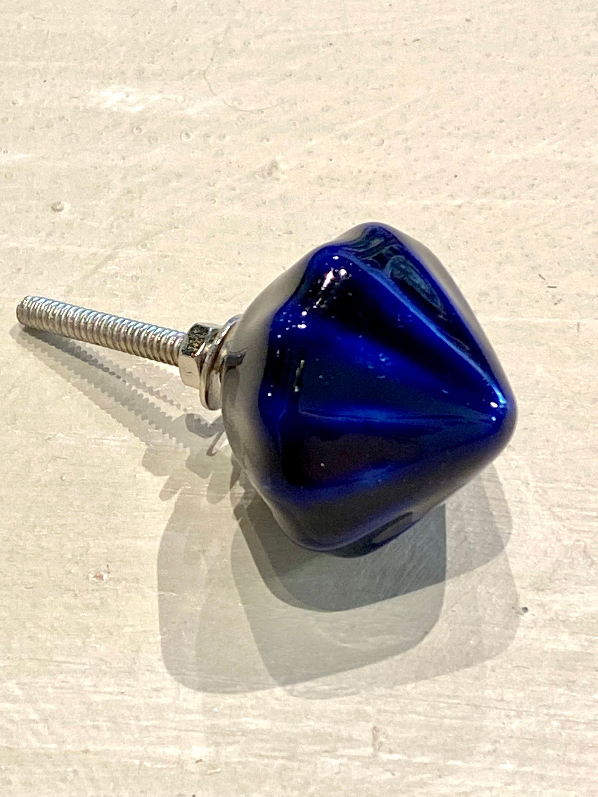 Royal Blue Diamond Knob