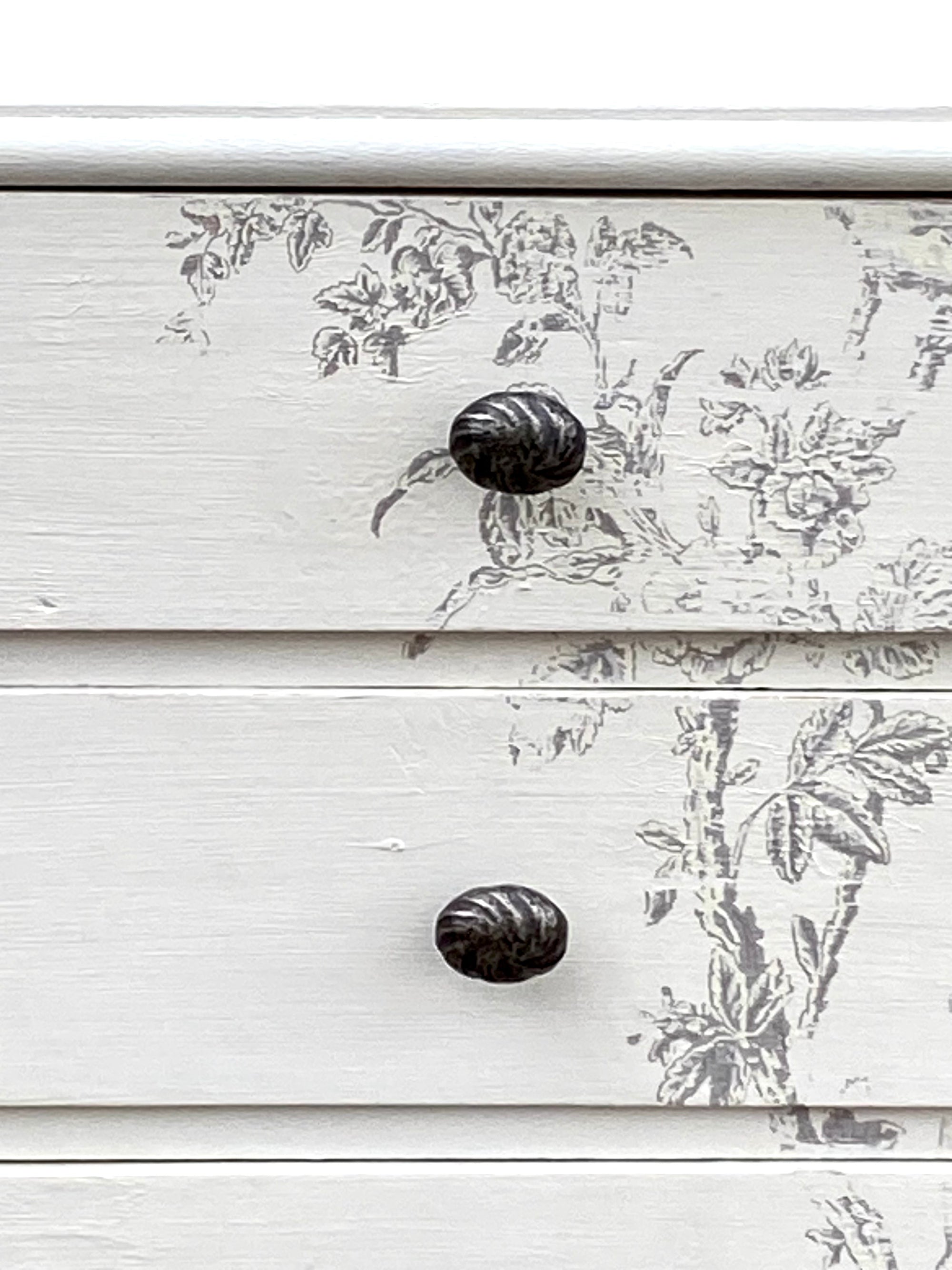 French Toile Set of Drawers