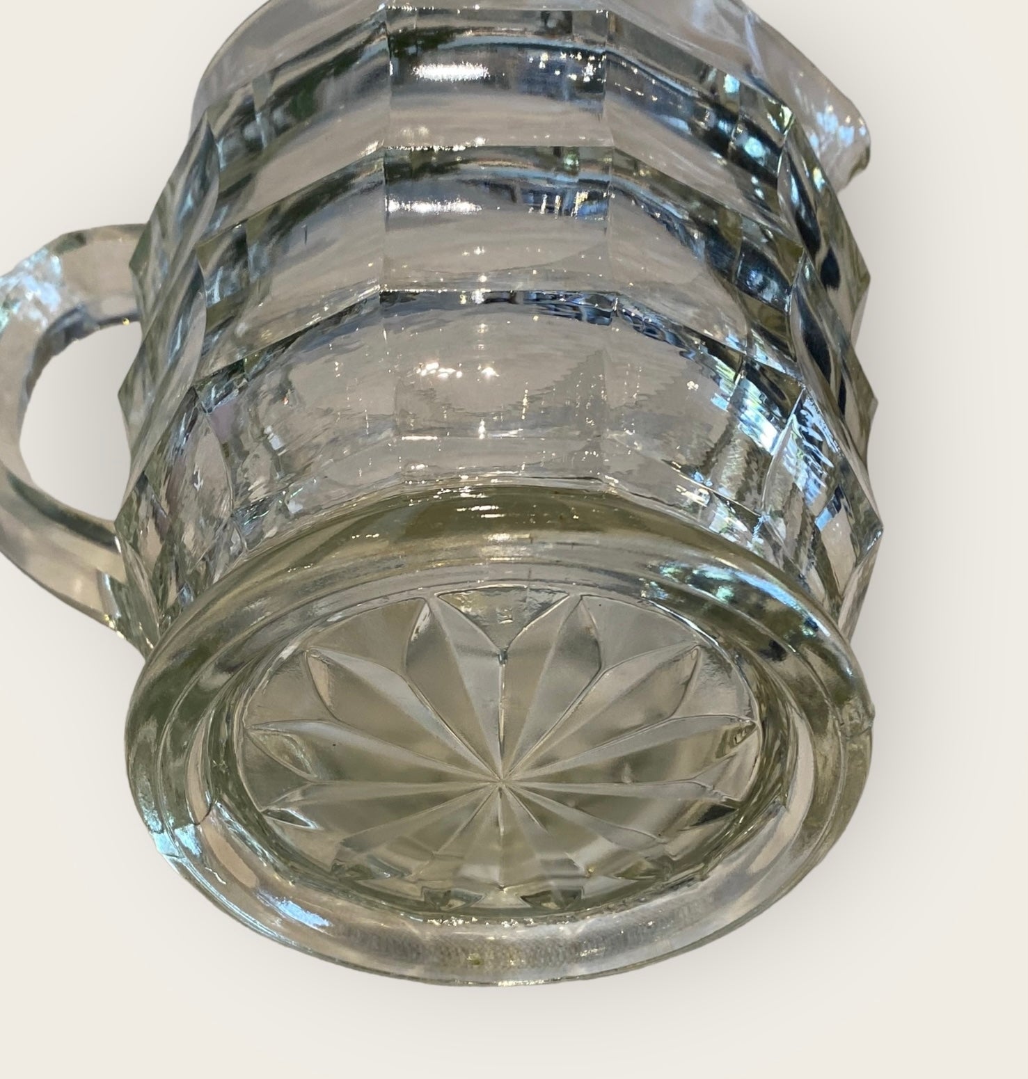 Art Deco Glass Davidson Pitcher