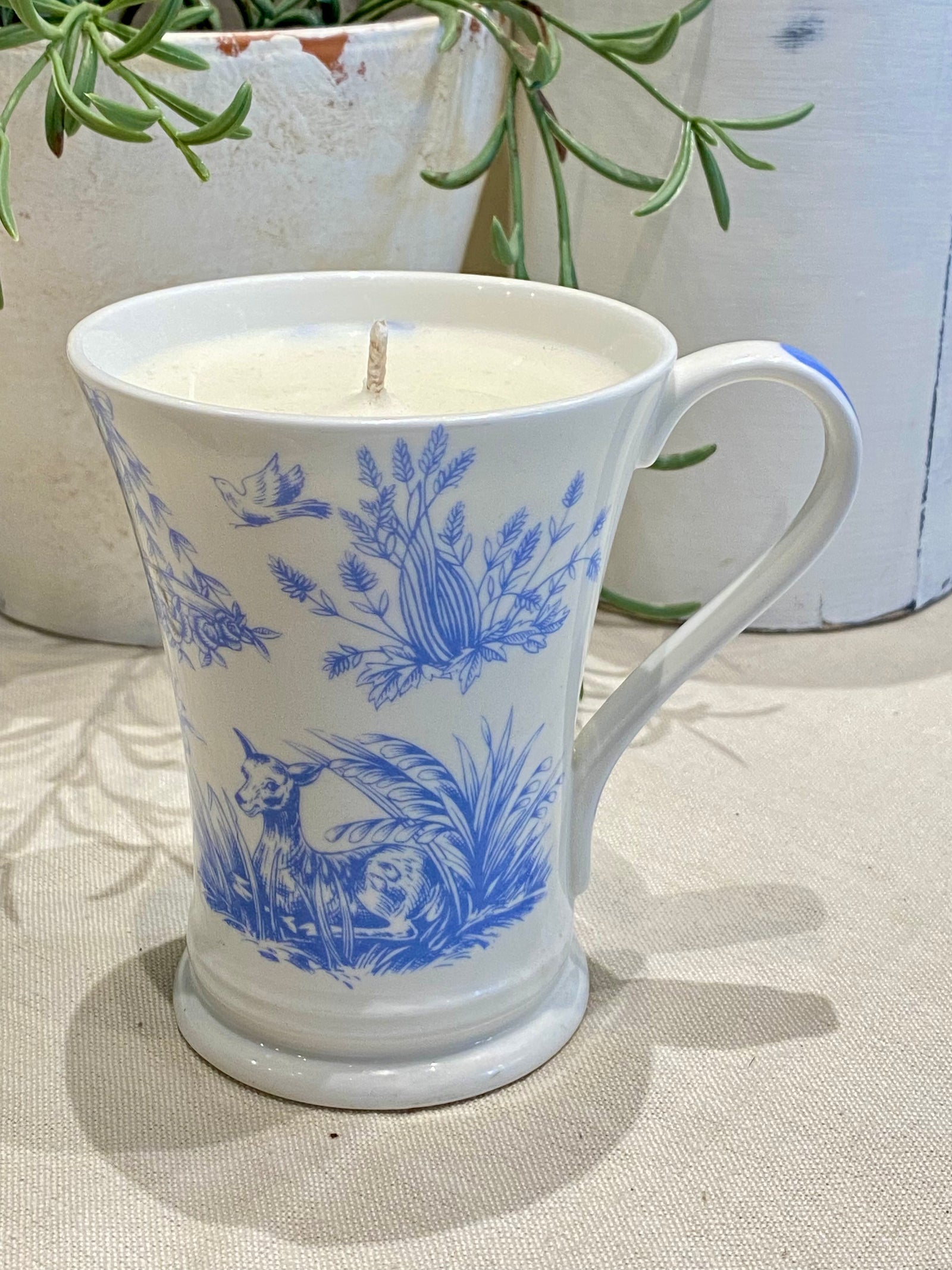 Vintage Vessel Candle - Blue Chintz
