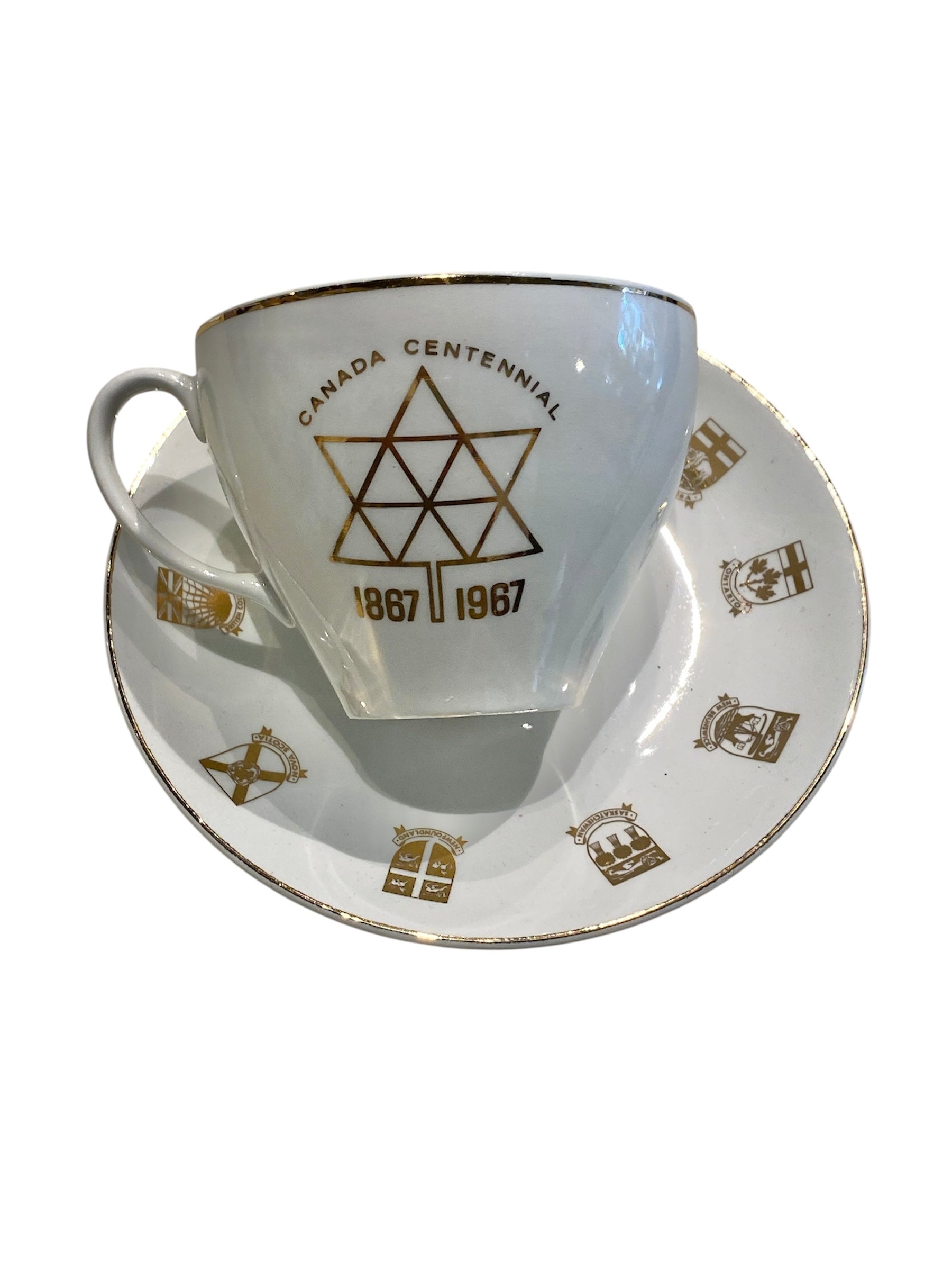 Canada Centennial Souvenir Teacup and Saucer
