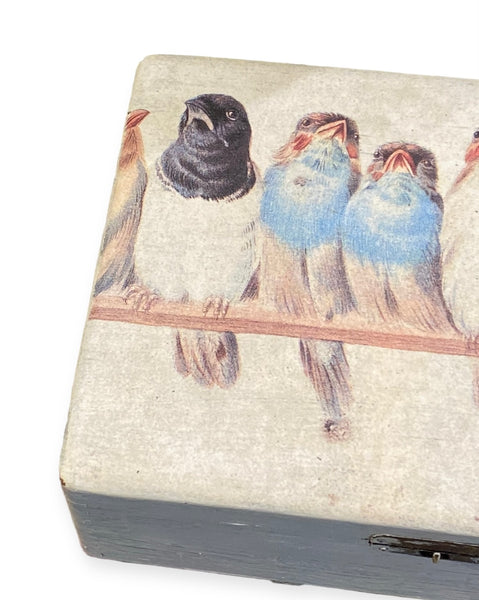 Birds on a Wire Cigar Box