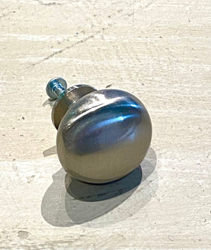 Smooth Silver Knob