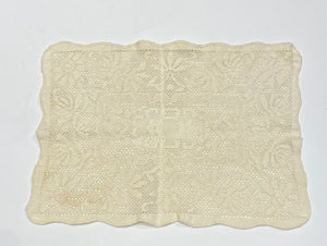 Ecru Rectangle Doily