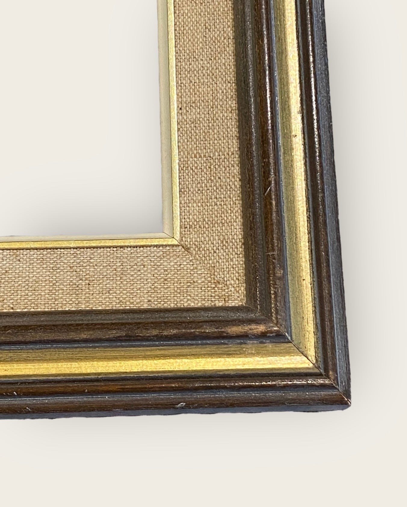 Wood Frame with Fabric Matte and Glass