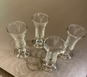 Set of 4 Vintage Cordial Glasses