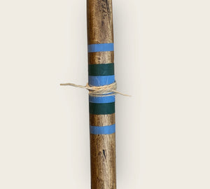 Decorative Blue and Forest Green Paddle