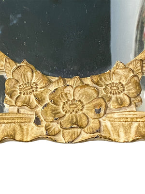 Ornate Floral Antique Mirror
