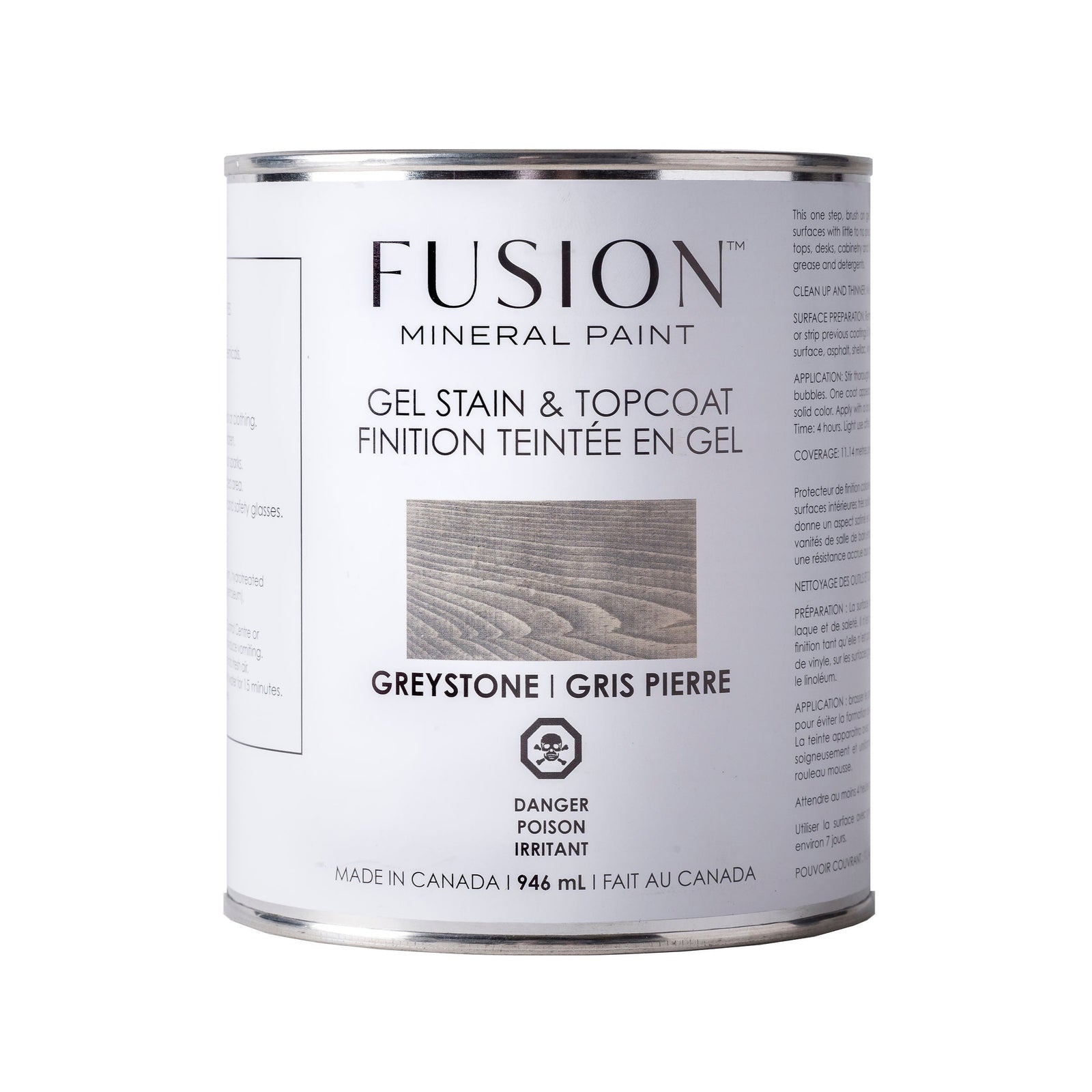 Greystone Gel Stain and Top Coat by Fusion