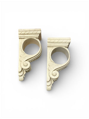 Ornate Resin Curtain Rod Holders