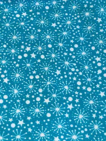 Turquoise Starburst Flannel