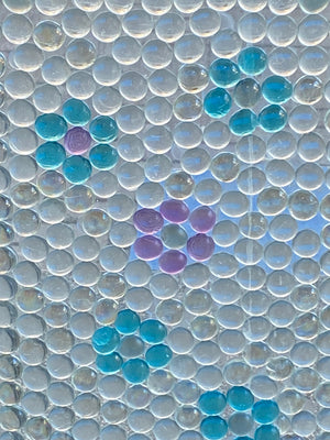 Glass Beaded Flower Window