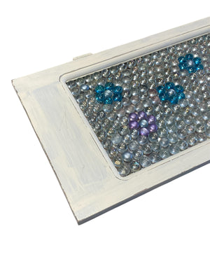 Glass Beaded Flower Window