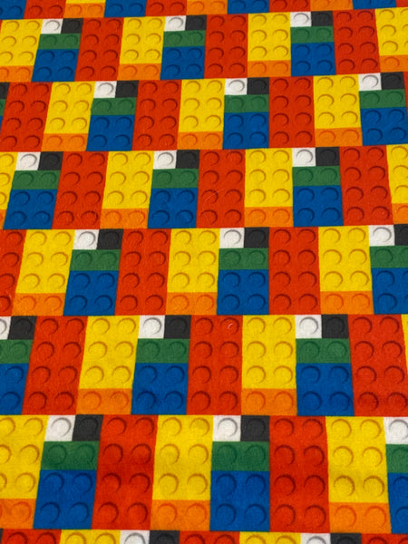 Lego Blocks Plush Fabric