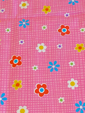 Colourful Pink Floral Fabric
