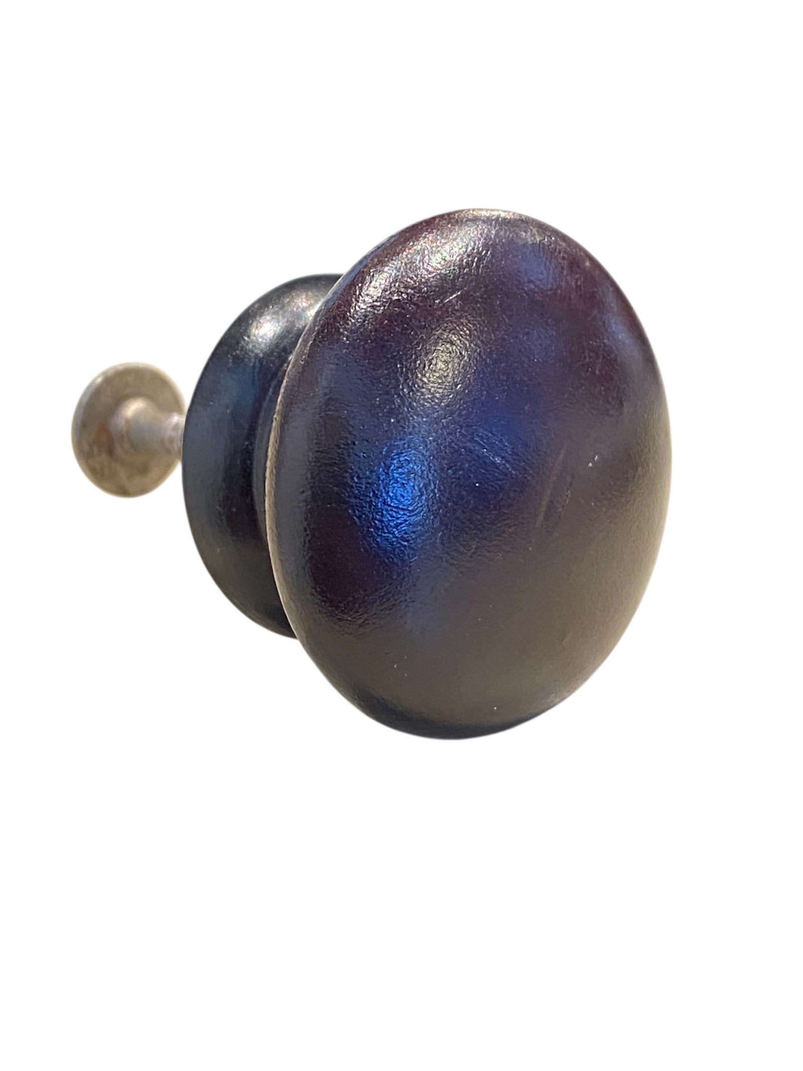Reclaimed Dark Red Wood Knob