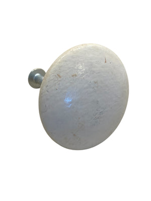 Reclaimed White Painted Wood Knob